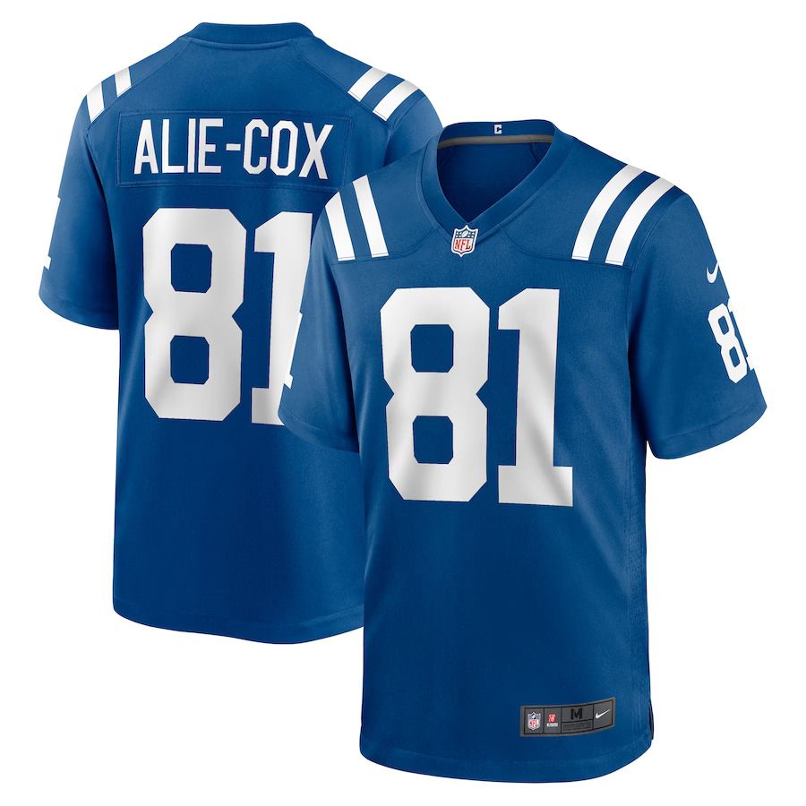 Men Indianapolis Colts #81 Mo Alie-Cox Nike Royal Team Game NFL Jersey->indianapolis colts->NFL Jersey